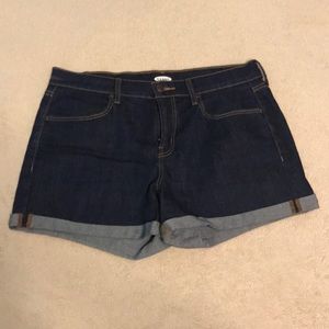Old Navy dark washed jean shorts